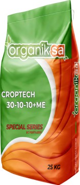 Organiksa CROPTECH 30-10-10 +Me 25 kg suda çözünür damlama gübresi çuvalı